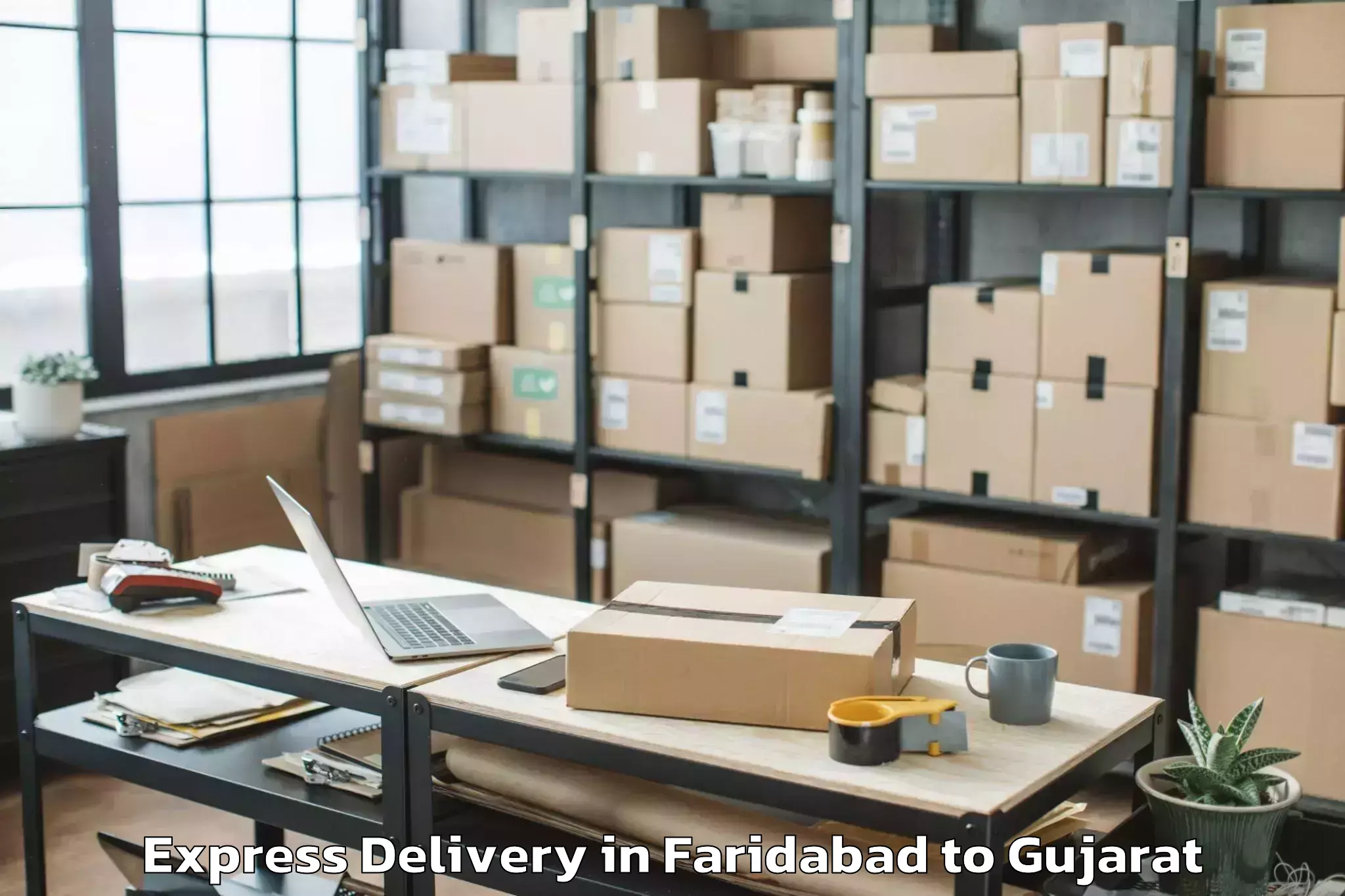 Expert Faridabad to Ambaji Express Delivery